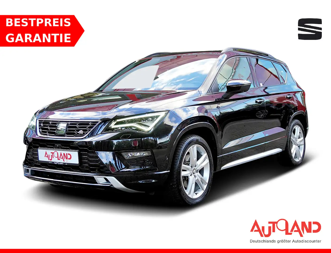 SEAT Ateca 2.0 TSI FR 4Drive DSG ACC Spurwechsel AHK Noir - 1