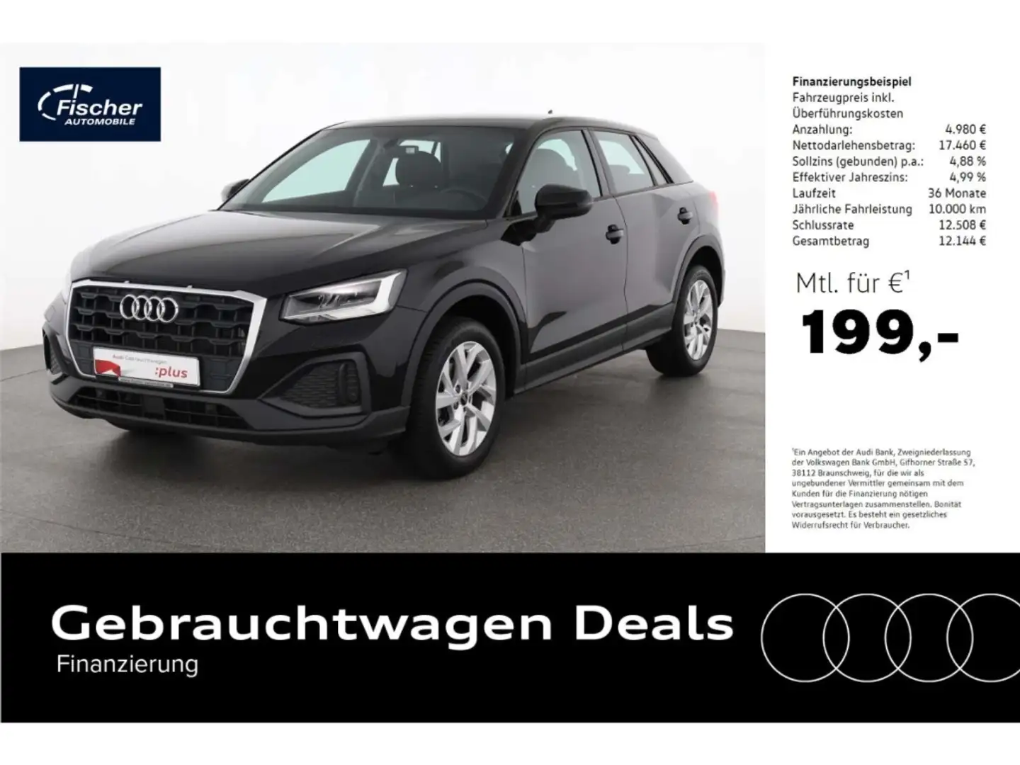 Audi Q2 30 TFSI NAV/GRA/SH/RFK/17'' Negro - 1