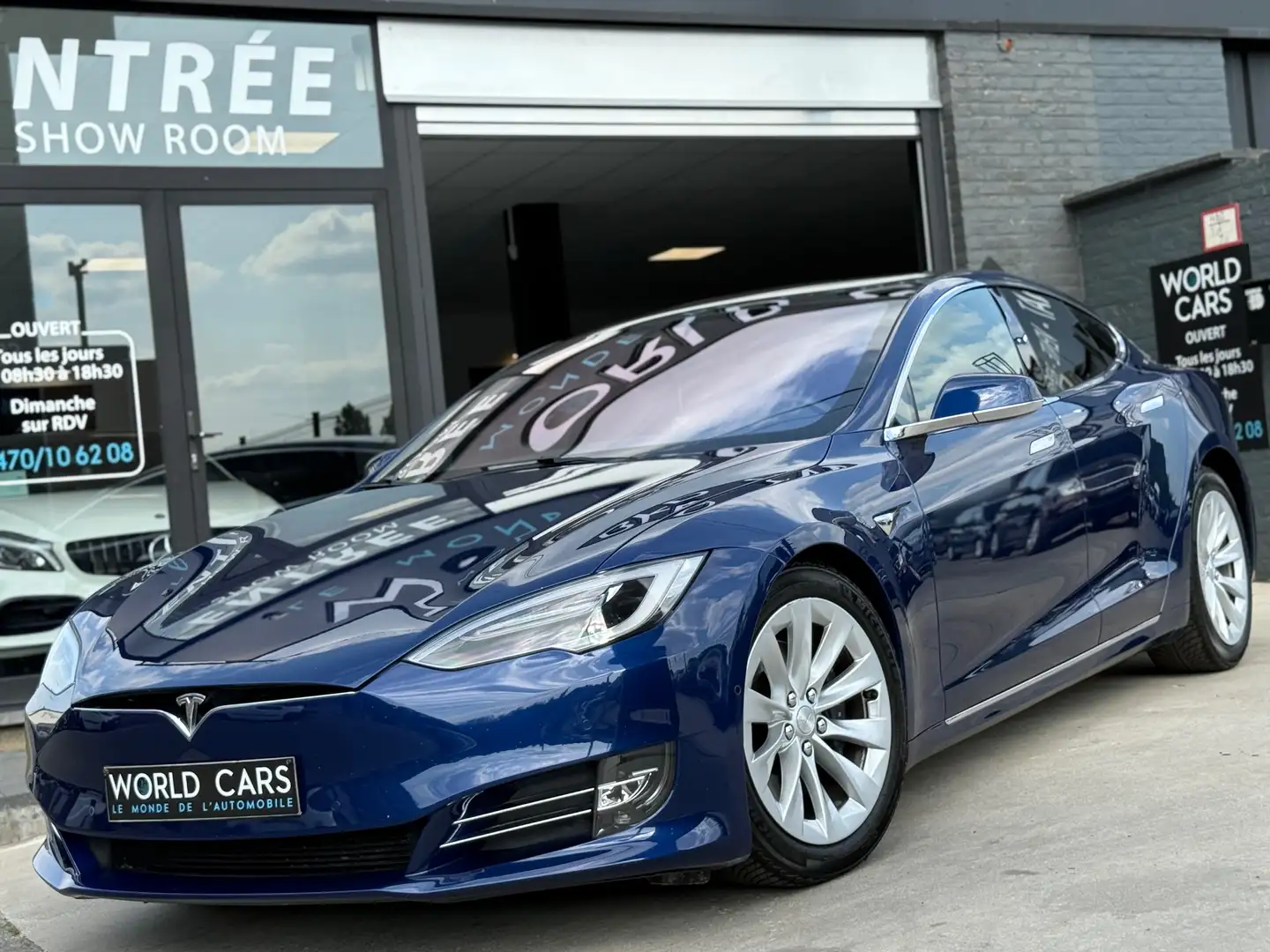 Tesla Model S 75 RWD TOIT PANO FULL OPTIONS GARANTIE 12MOIS Bleu - 1