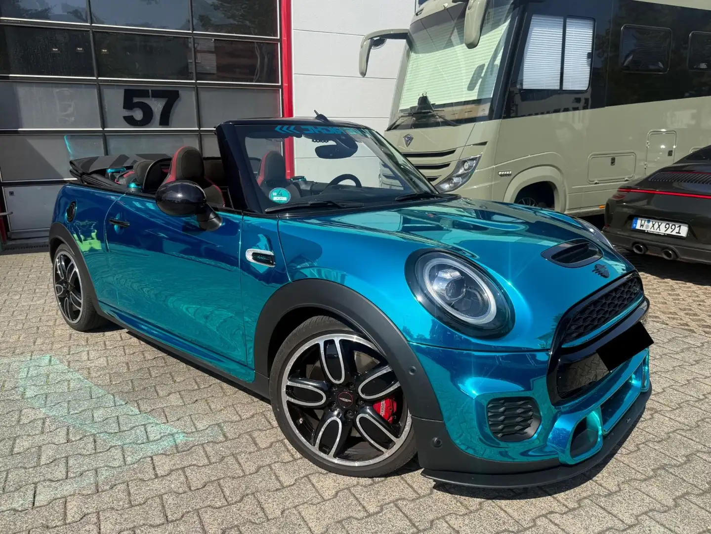MINI John Cooper Works Cabrio *Drivingassist*H&K*LM18* Zelená - 2