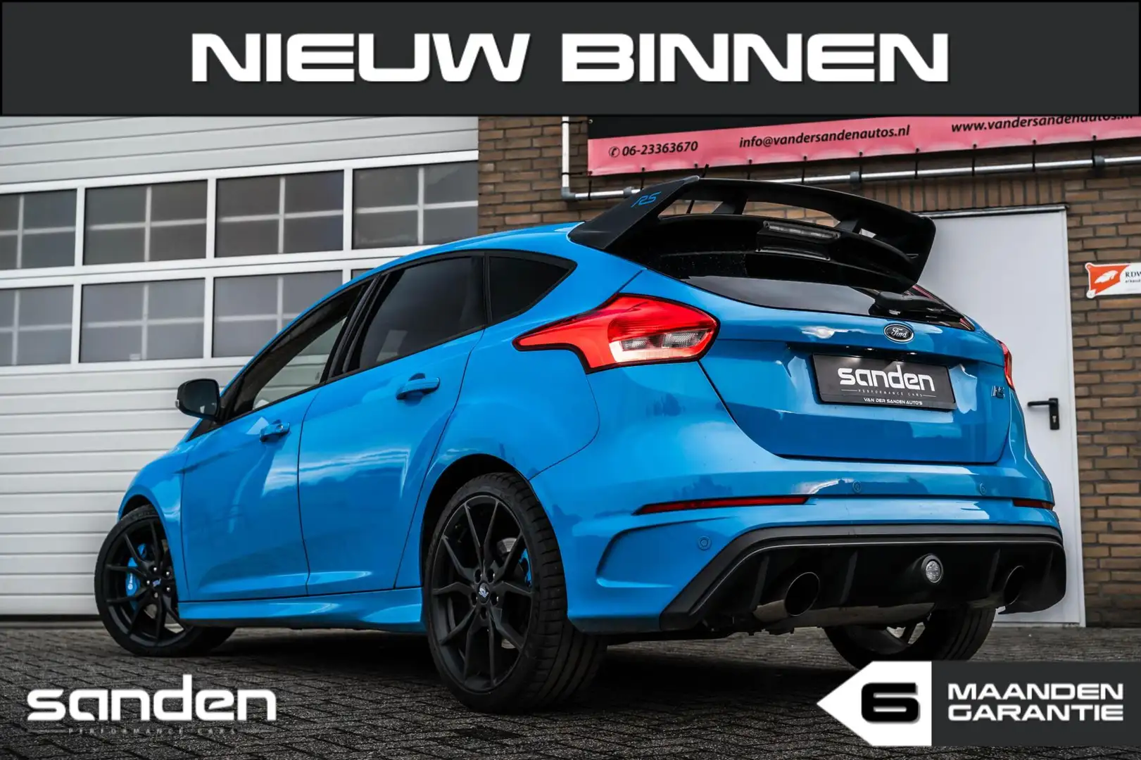 Ford Focus 2.3 RS LSD Blue & Black|Sony|Cam|CarPlay|Recaro Blauw - 2