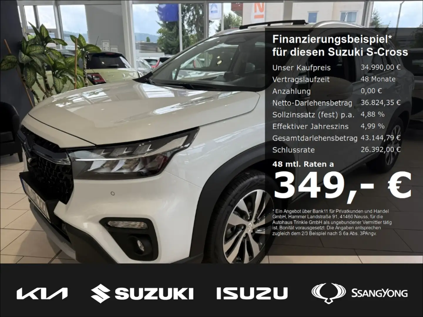 Suzuki SX4 S-Cross Comfort+ ALLGRIP 1.5 AGS Dualjet Hybrid EU6e  Navi Blanco - 1