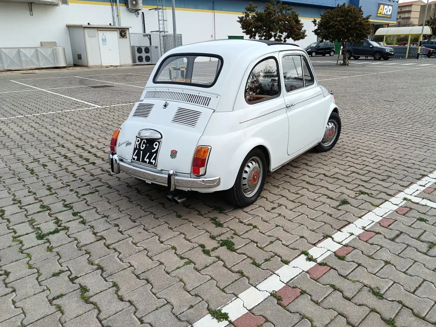 Fiat 500 giannini f 8bulloni Bílá - 2