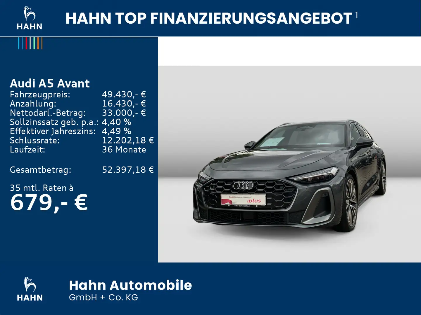 Audi A5 TFSI S tronic S line AHK Navi LED CAM Grau - 2