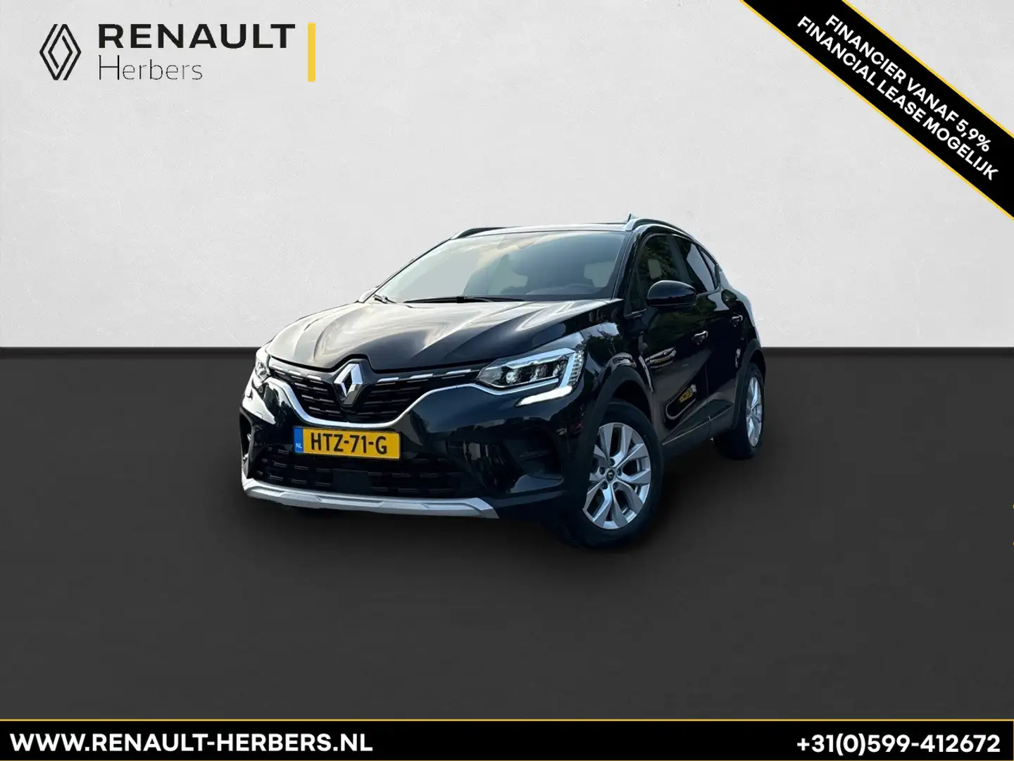 Renault Captur 1.0 TCe 100 Zen TREKHAAK / ECC / STOELVERWARMING Zwart - 1