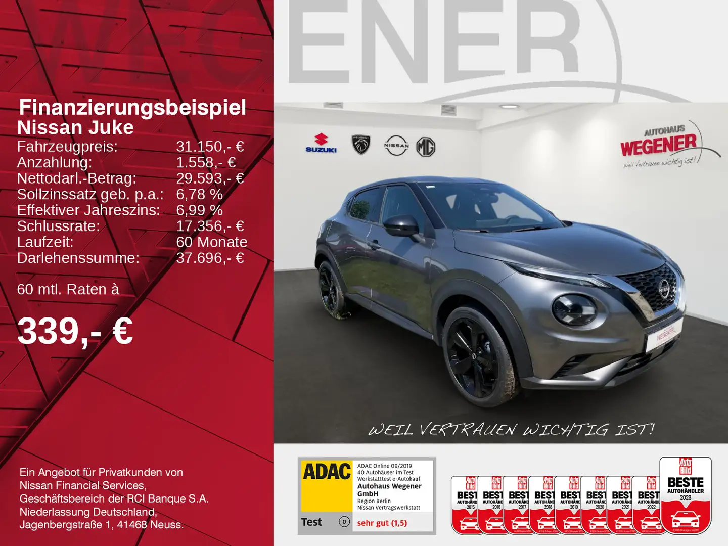 Nissan Juke JUKE 1.0 DIG-T 114 PS 6MT Grigio - 2