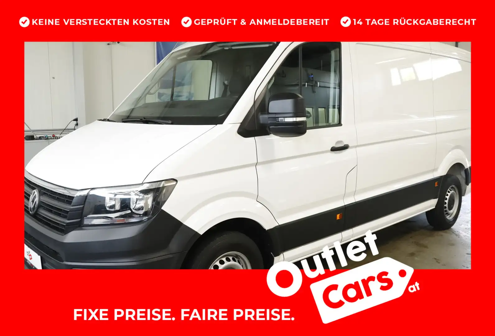 Volkswagen Crafter VW Crafter 35 T6 Kastenwagen L3H2 TDI Weiß - 1