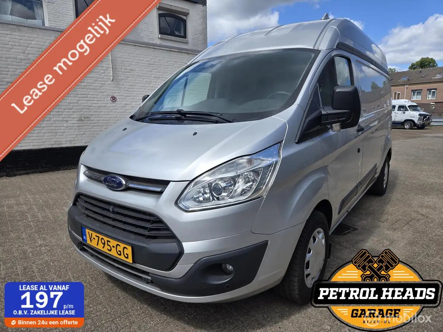 Ford Transit Custom + Laadplaat L2H2 3p | Lier | Camper? Argent - 1