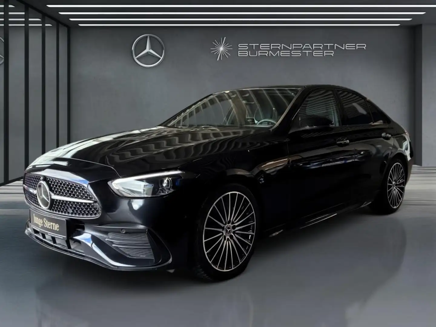 Mercedes-Benz C 300 +AMG+Night+MBUX+Distronic+PANO+KAMERA+AHK Noir - 2