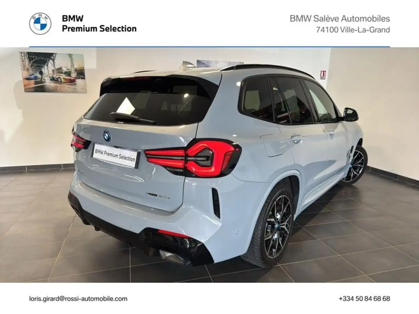 BMW X3 xDrive30e 292ch M Sport Gris - 2