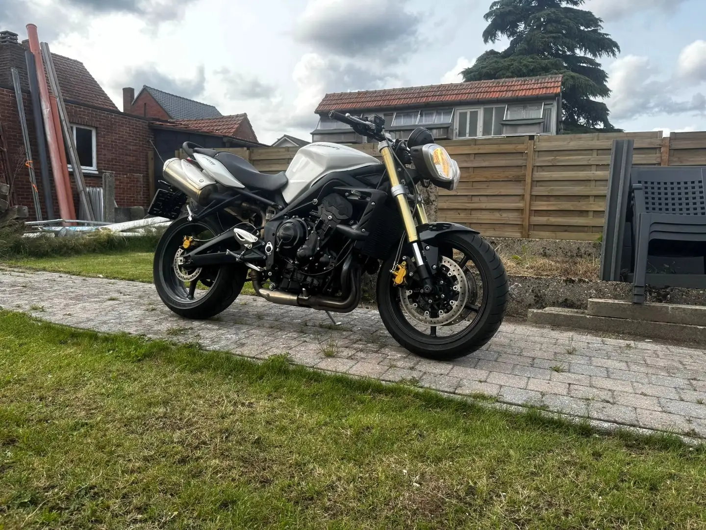 Triumph Street Triple 675 Blanc - 1