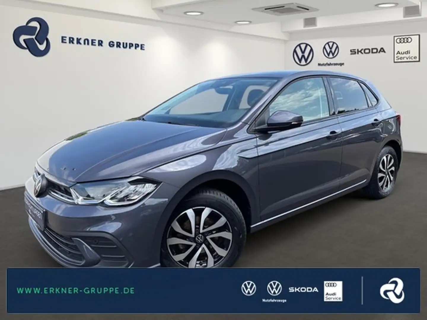 Volkswagen Polo 1.0TSI Life LED+ACC+NAV+DIGI+SITZHZ+++ Grau - 1