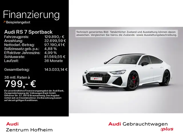 Audi RS7 performance*280 km/h*B&O*HUD*Pano