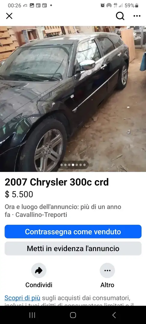 Chrysler 300C 300C touring 3.0 V6 crd auto Nero - 1