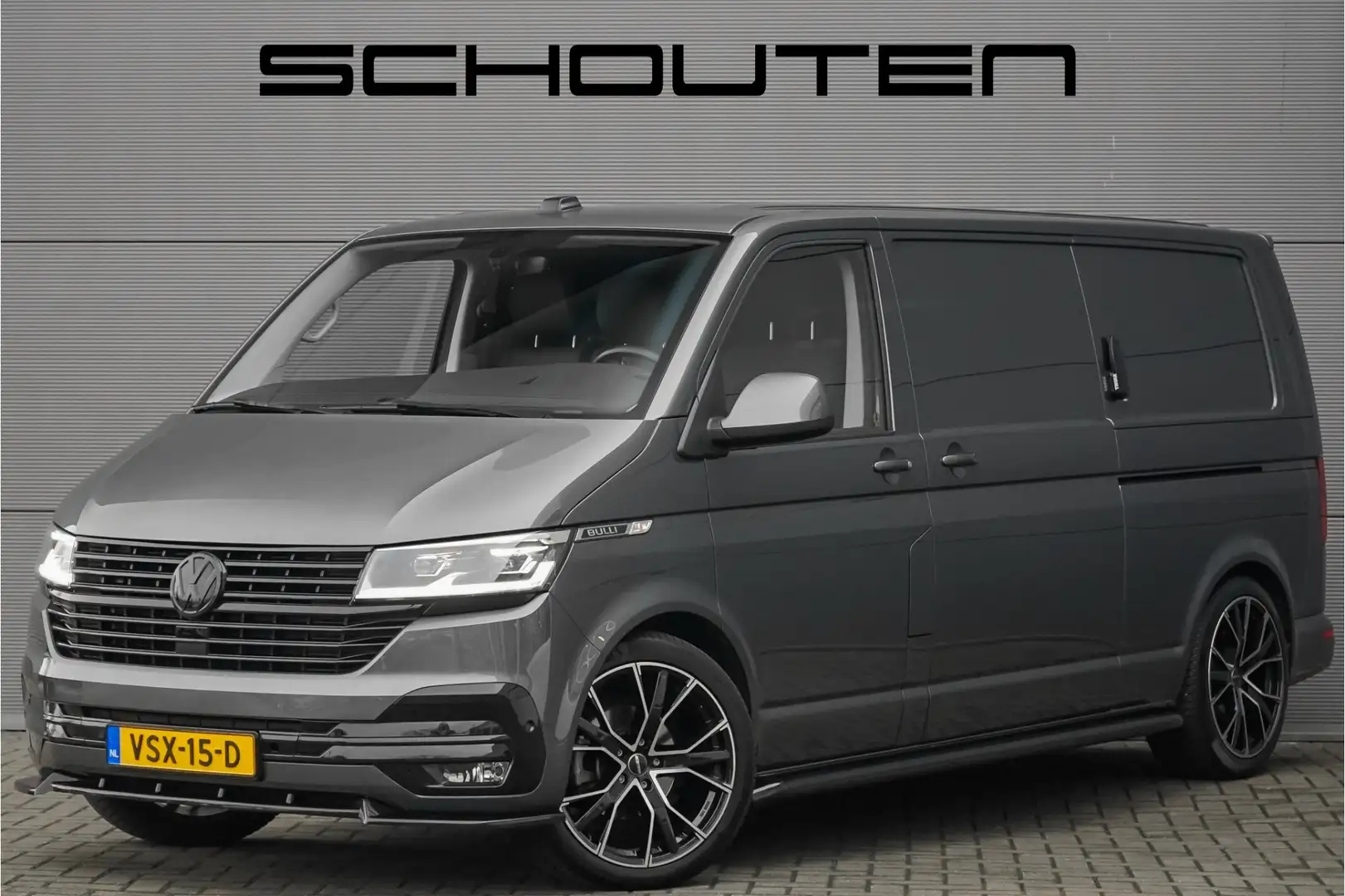 Volkswagen T6.1 Transporter 2.0 TDI 28 Bulli DSG Spoilerpakket Leder/Alcantara Gris - 1