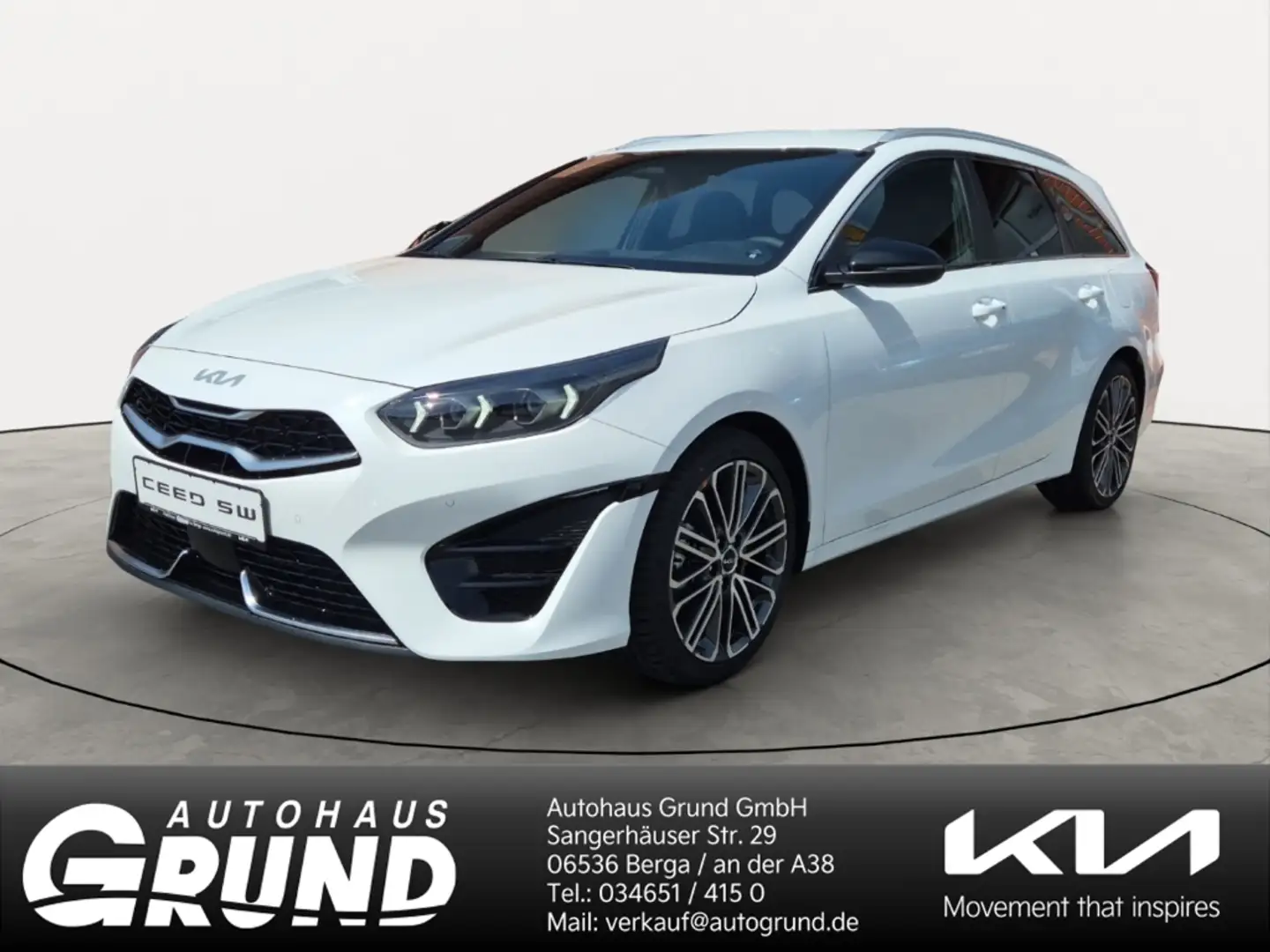 Kia Ceed SW / cee'd SW 1.5T DCT7 GT-LINE TECH LEDER 18ZOLL Blanc - 1