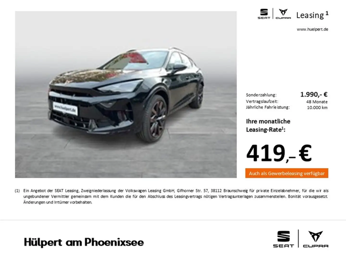 SEAT VZ NEUES MODELL AHK LM19 Schwarz - 1