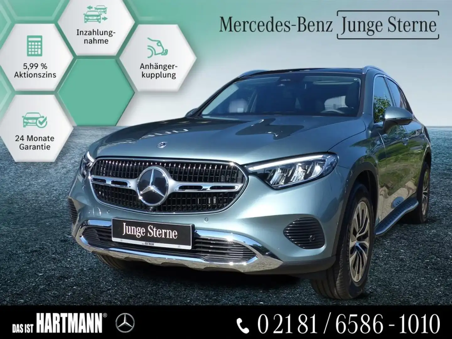 Mercedes-Benz GLC 200 4M AVANTGARDE+AHK+PANO+360°KAM+ENERGIZIN Zilver - 1
