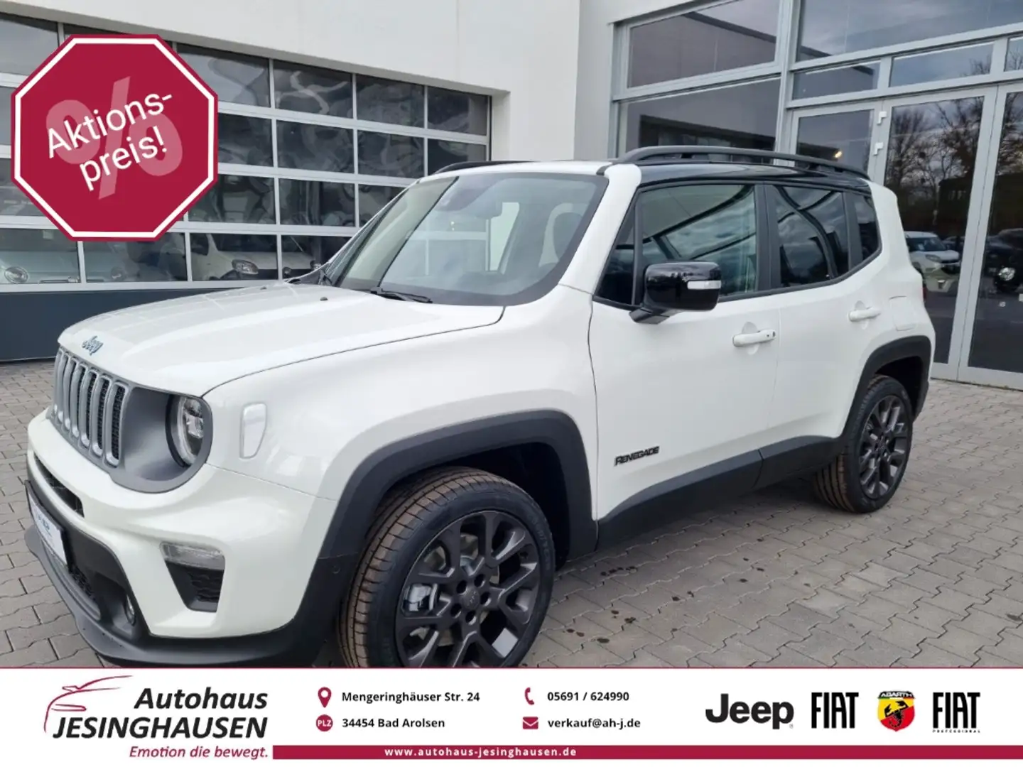 Jeep Renegade 4XE S-Edition Navi Sportpaket Leder Soundsystem N Weiß - 1