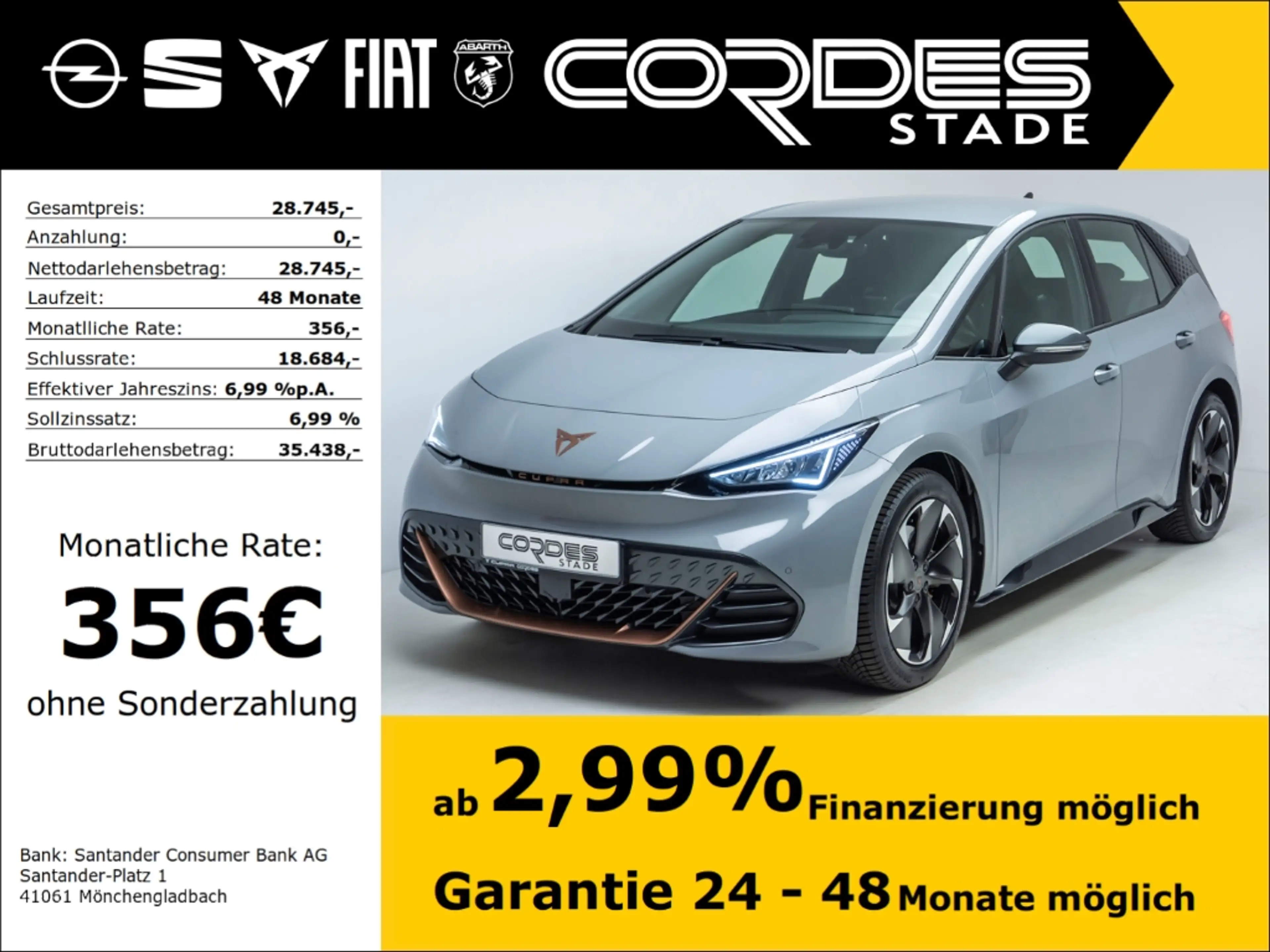 CUPRA Born 170 kW Elektro Automatik Apple CarPlay PDCv+h (120