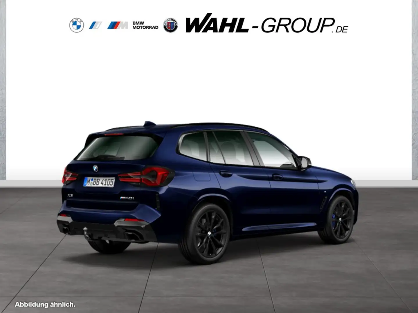 BMW X3 M 40i HEAD-UP H&K LASER NAVI PANO RFK AHK ALU 20" Blau - 2