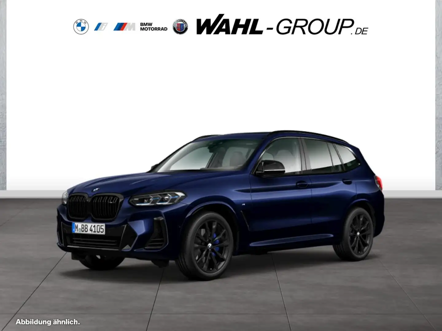 BMW X3 M 40i HEAD-UP H&K LASER NAVI PANO RFK AHK ALU 20" Blau - 1