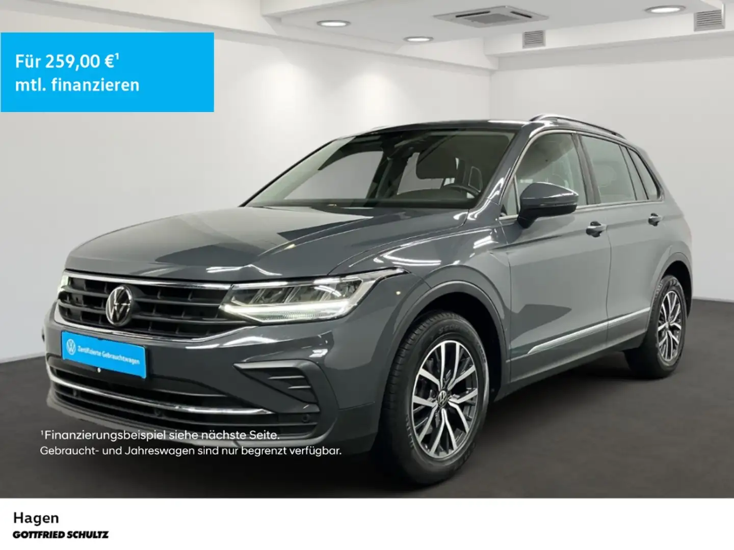 Volkswagen Tiguan 2.0 TDI DSG LED NAV AHK ACC KAMERA Life Grau - 1