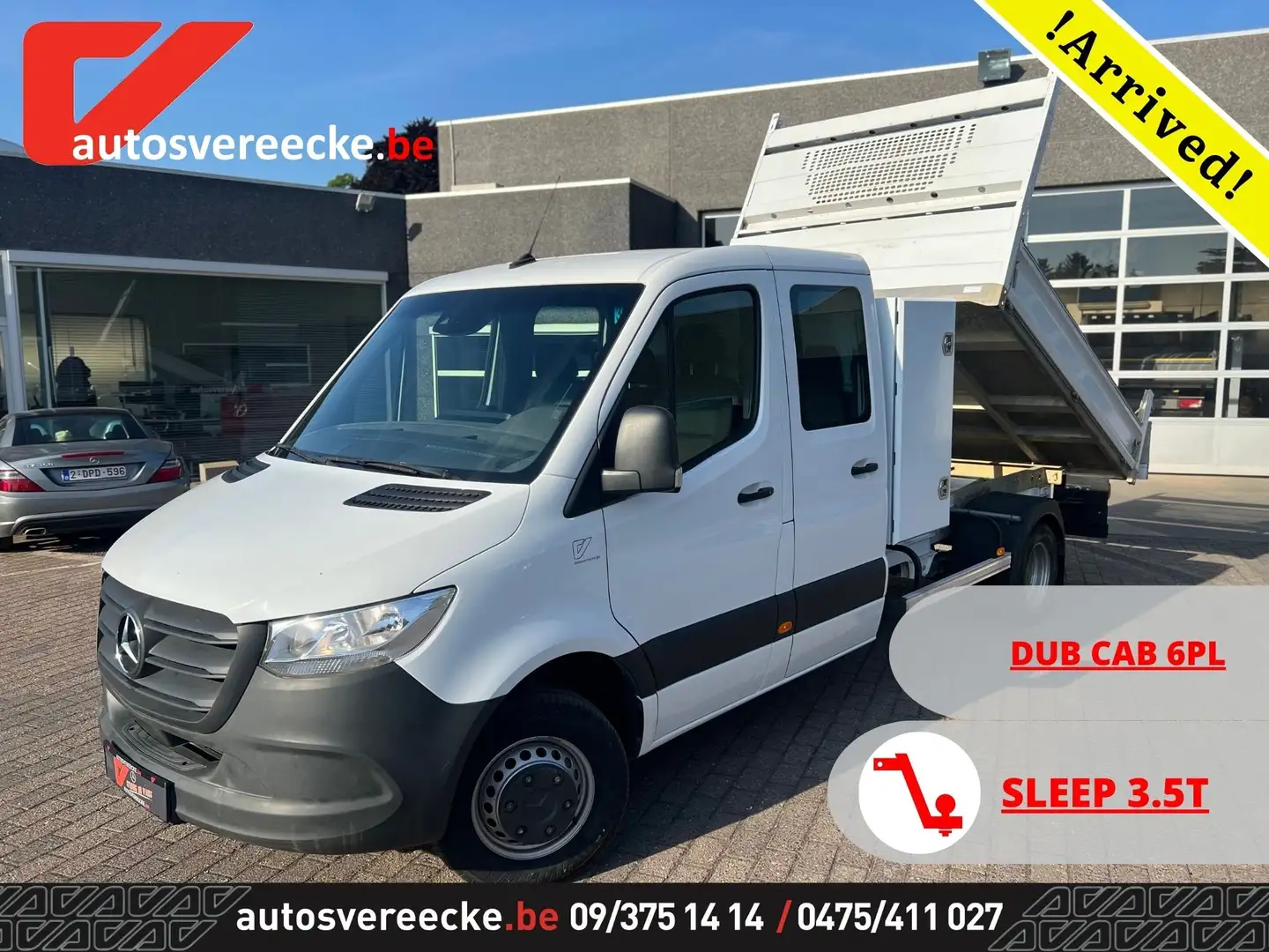 Mercedes-Benz Sprinter 514 KIPPER DUB CABINE (38.500€ex) MTM 7.000kg Blanc - 1