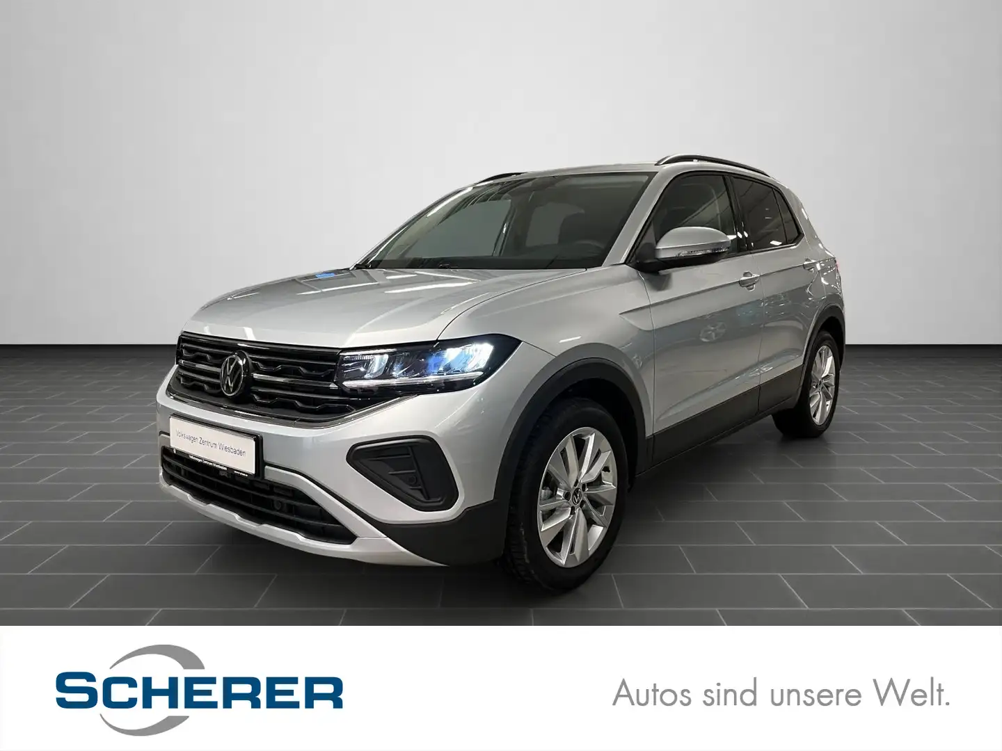 Volkswagen T-Cross 1.0 TSI Life, APP, Sitzh., SideAss, Kame Silber - 1