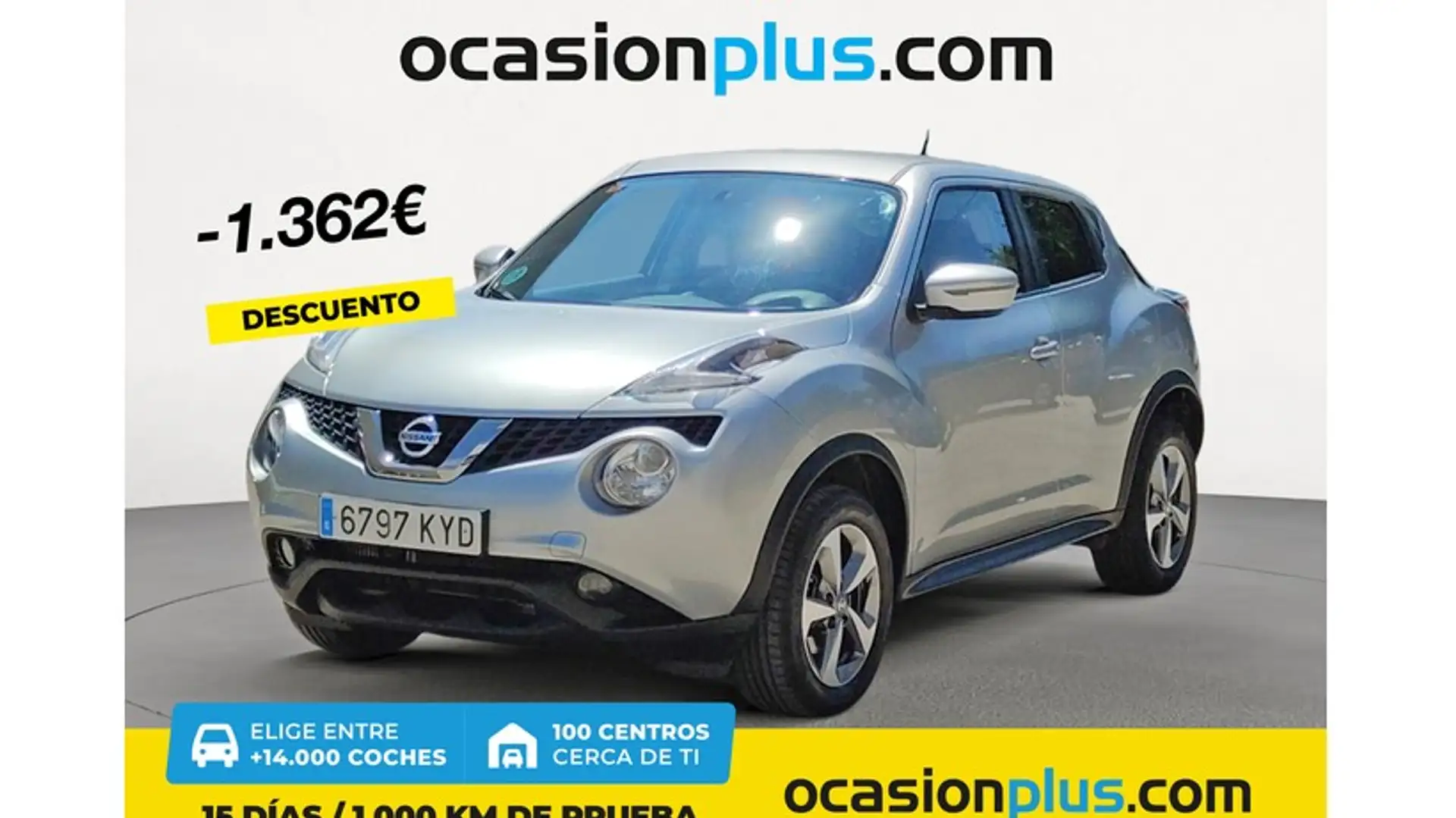 Nissan Juke 1.5dCi Acenta 4x2 Zilver - 1
