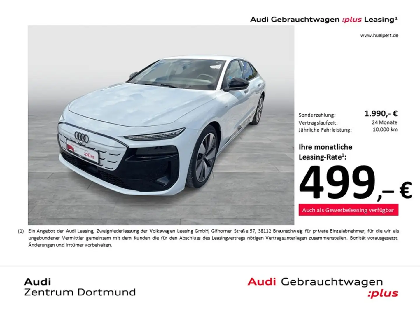 Audi A6 e-tron Sportback performance S LINE AHK LM20 Weiß - 1