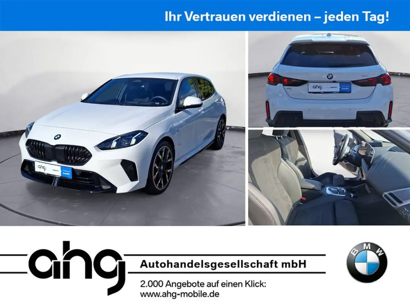 BMW 120 i M Sportpaket Pro Klimaaut. Head-Up Weiß - 1