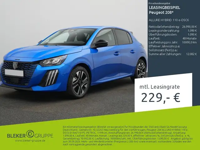 2026 Peugeot 208 in Blue for sale