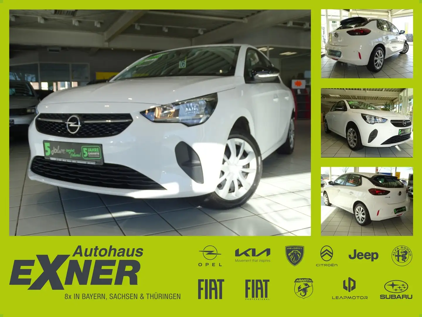 Opel Corsa-e EDITION -50kWh *Inkl. Batteriezertifikat Weiß - 1