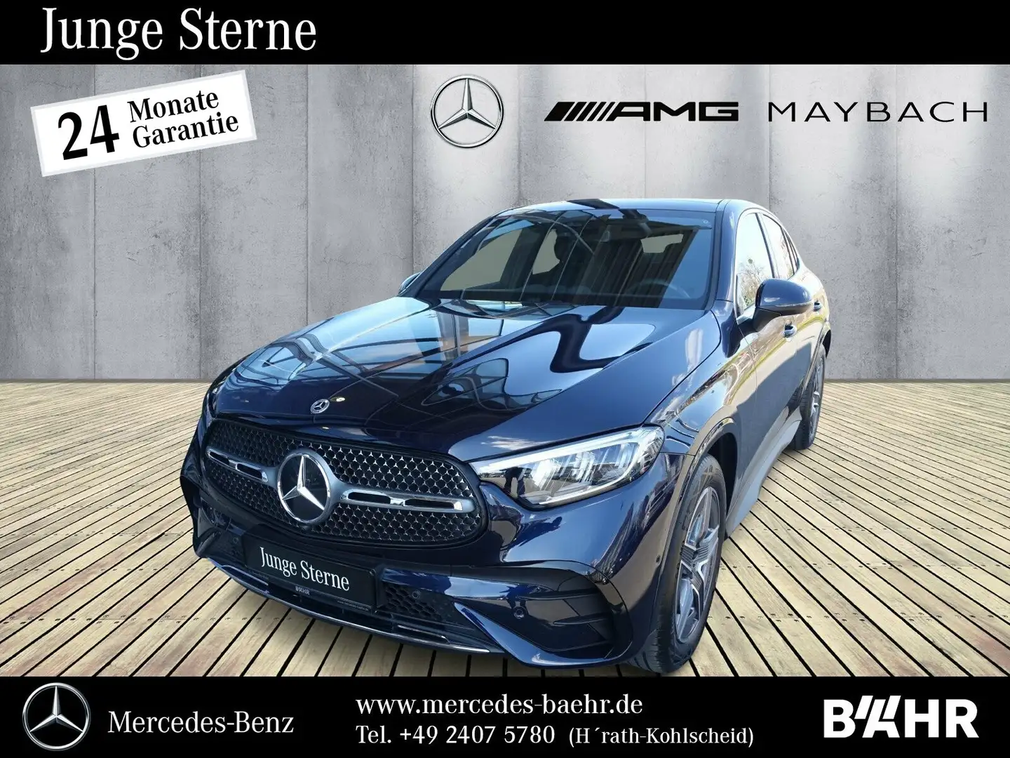 Mercedes-Benz GLC 300 GLC 300 d 4M Coupé AMG/Pano/AHK/RFK/Totwinkel Blau - 1