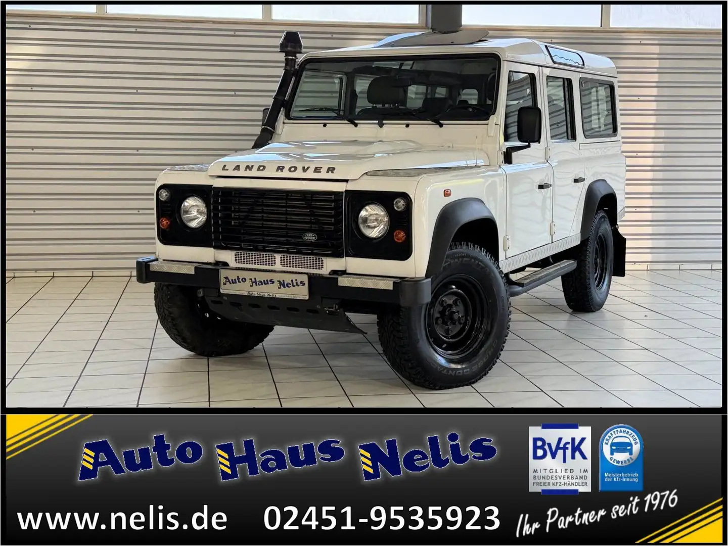 Land Rover Defender Kombi 110 TD4 FAP E Schwerlast AHK Lede Wit - 1