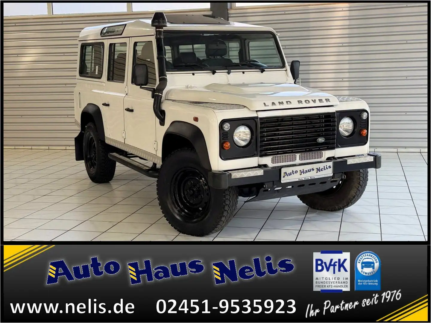 Land Rover Defender Kombi 110 TD4 FAP E Schwerlast AHK Lede Weiß - 1