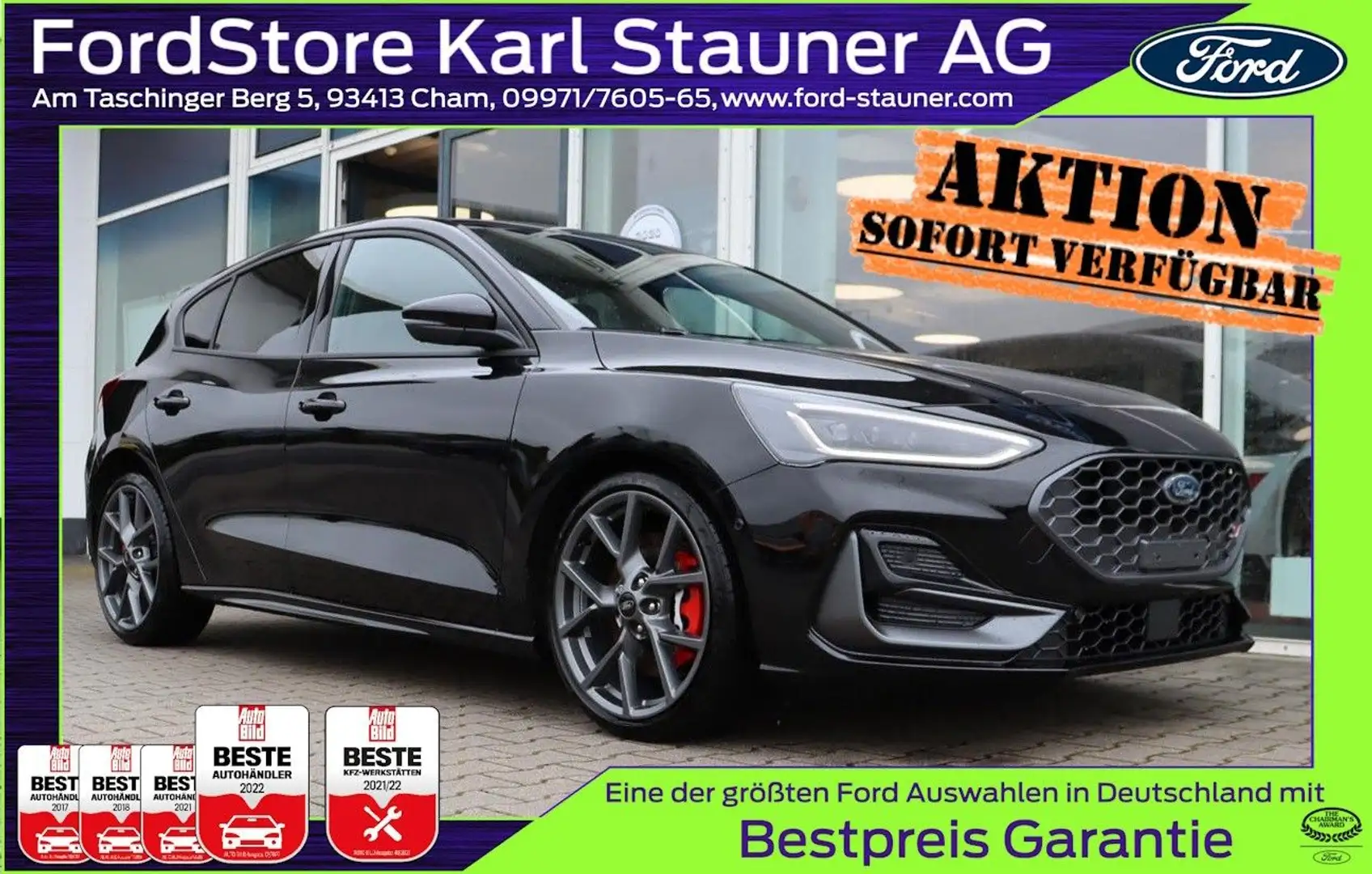 Ford Focus ST X 2.3 Pano B&O 4,99% FIN* mgl. AHK Negru - 1