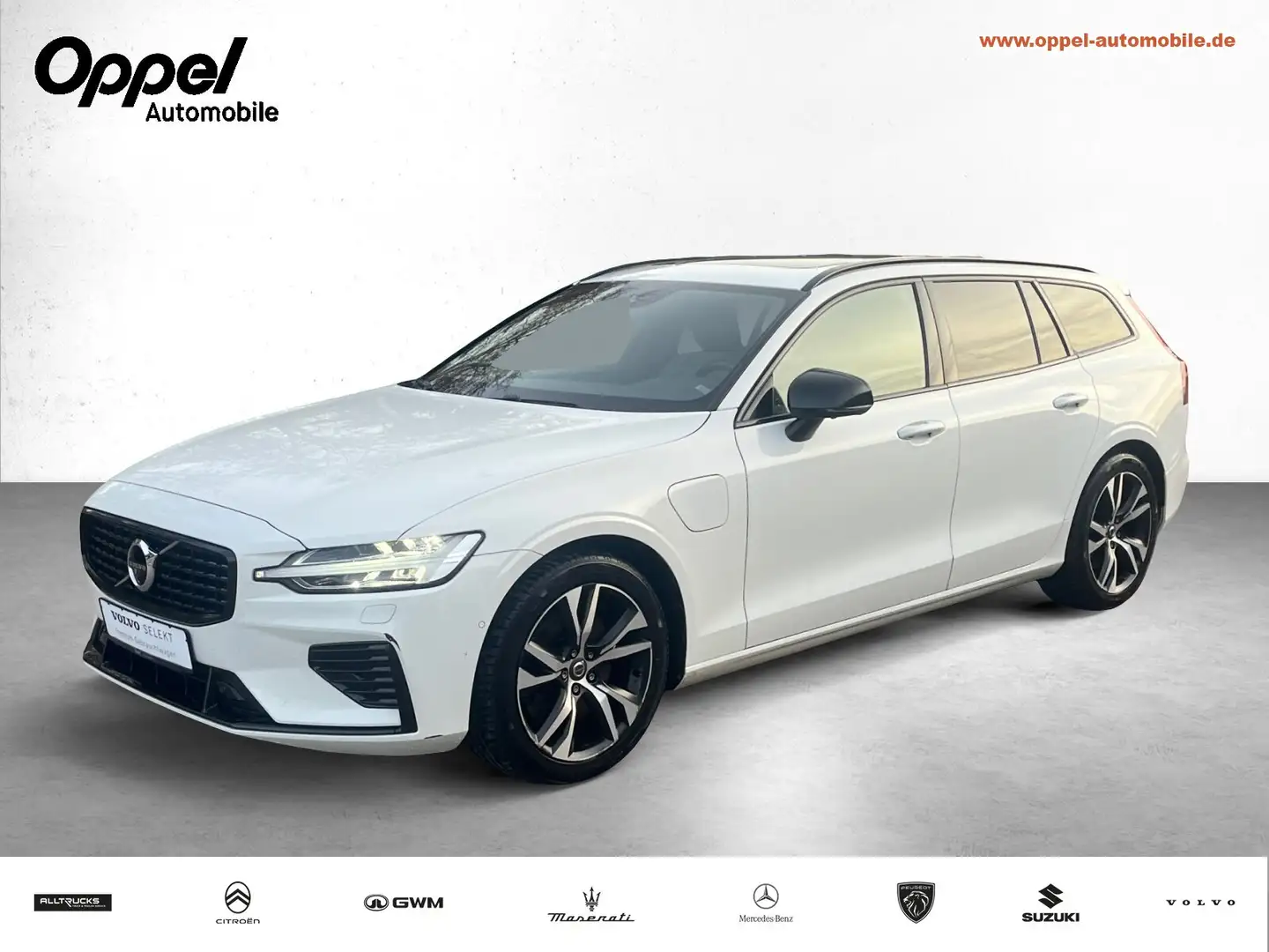 Volvo V60 V 60 T6 Twin Engine AWD R Design AHK+RFK+SDH+LRH Weiß - 1