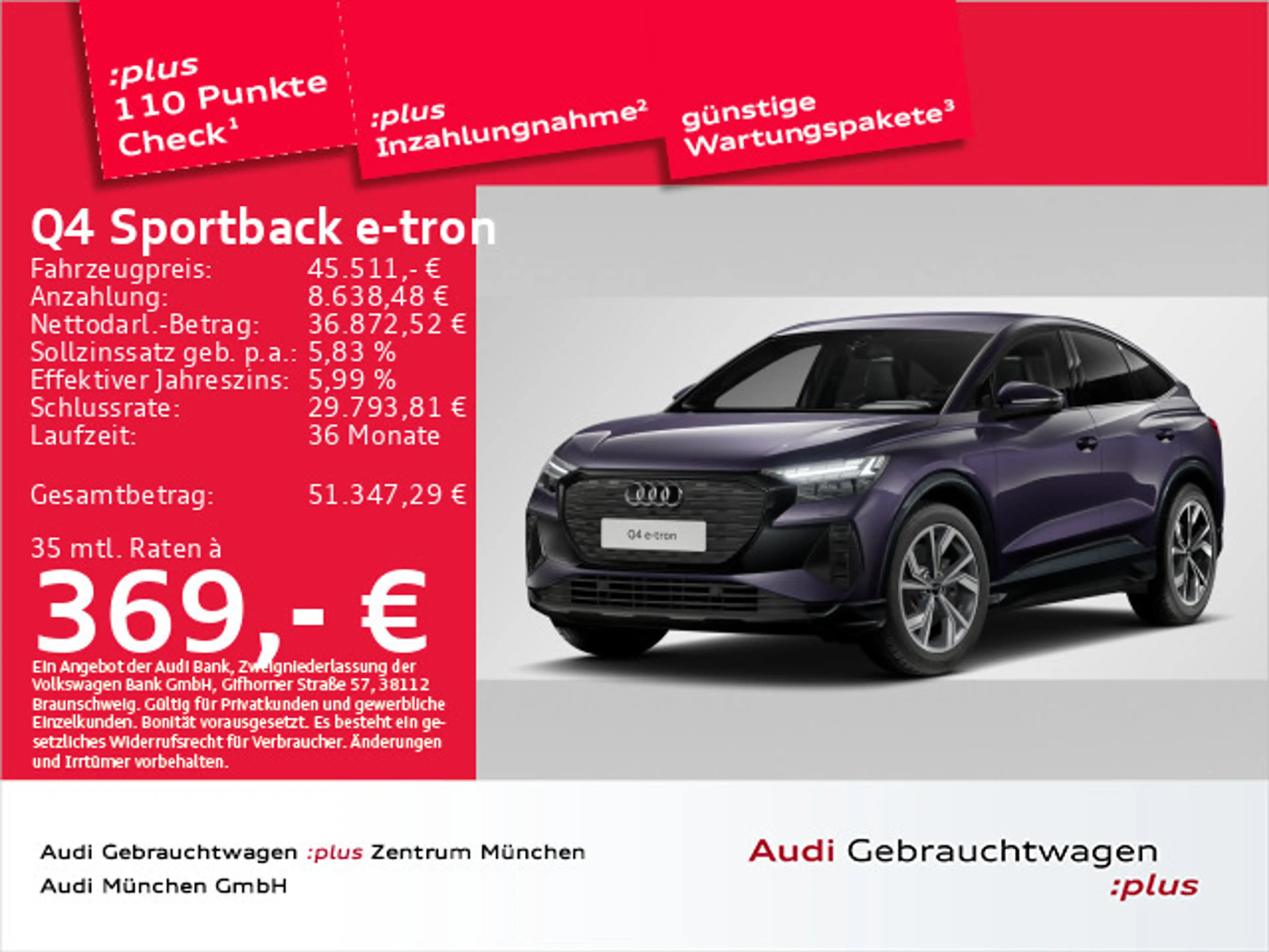 Audi Q4 e-tron 40 S line AHK/HuD/Matrix/Vir