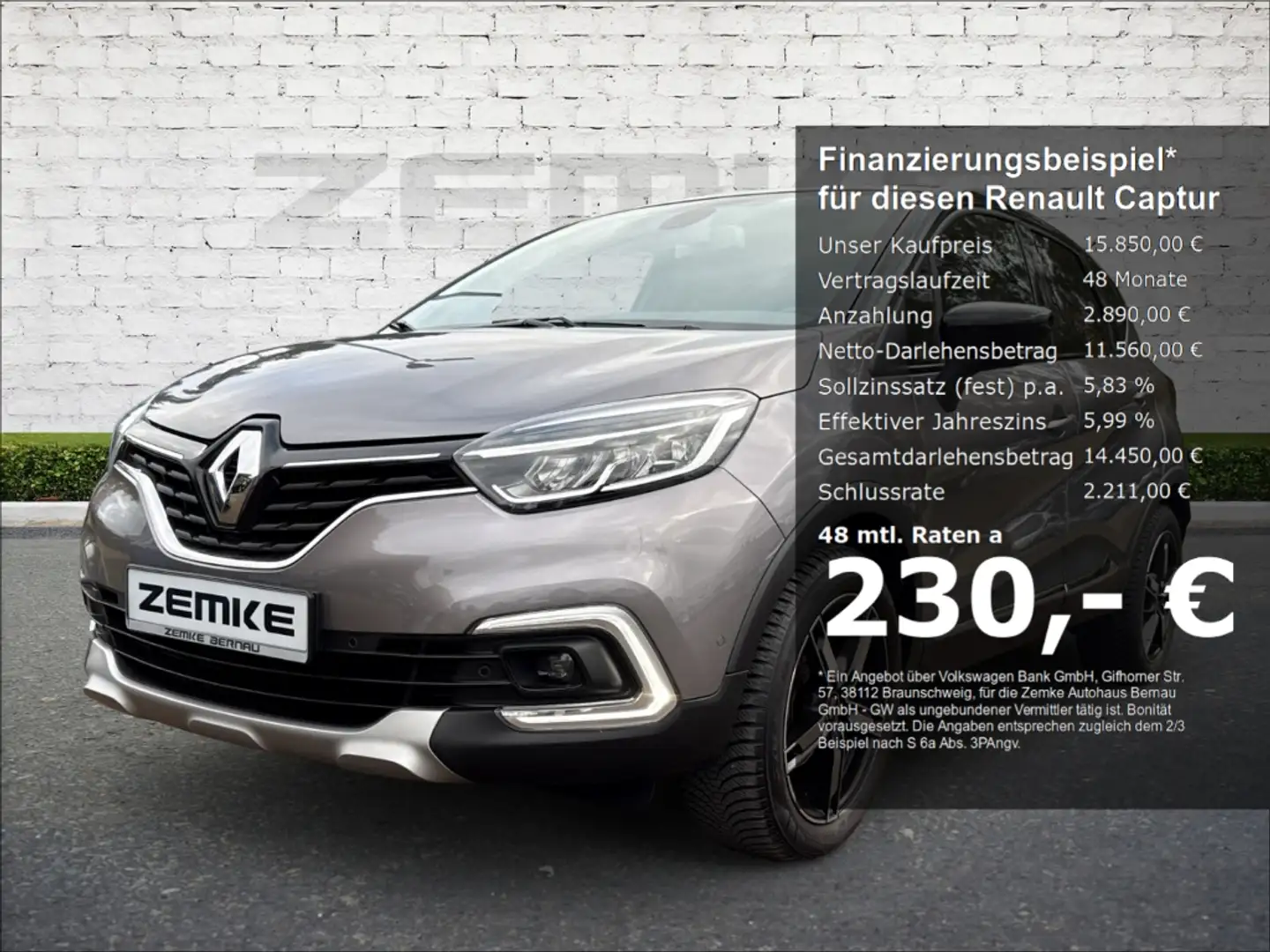 Renault Captur 120 1.2 TCe DSG Intens ENERGY Navi LED Klimaautom Grau - 1