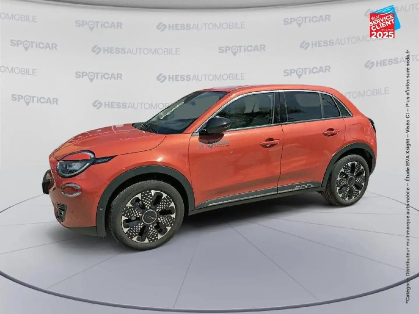 Fiat 600e e 156ch 54kWh La Prima Orange - 1