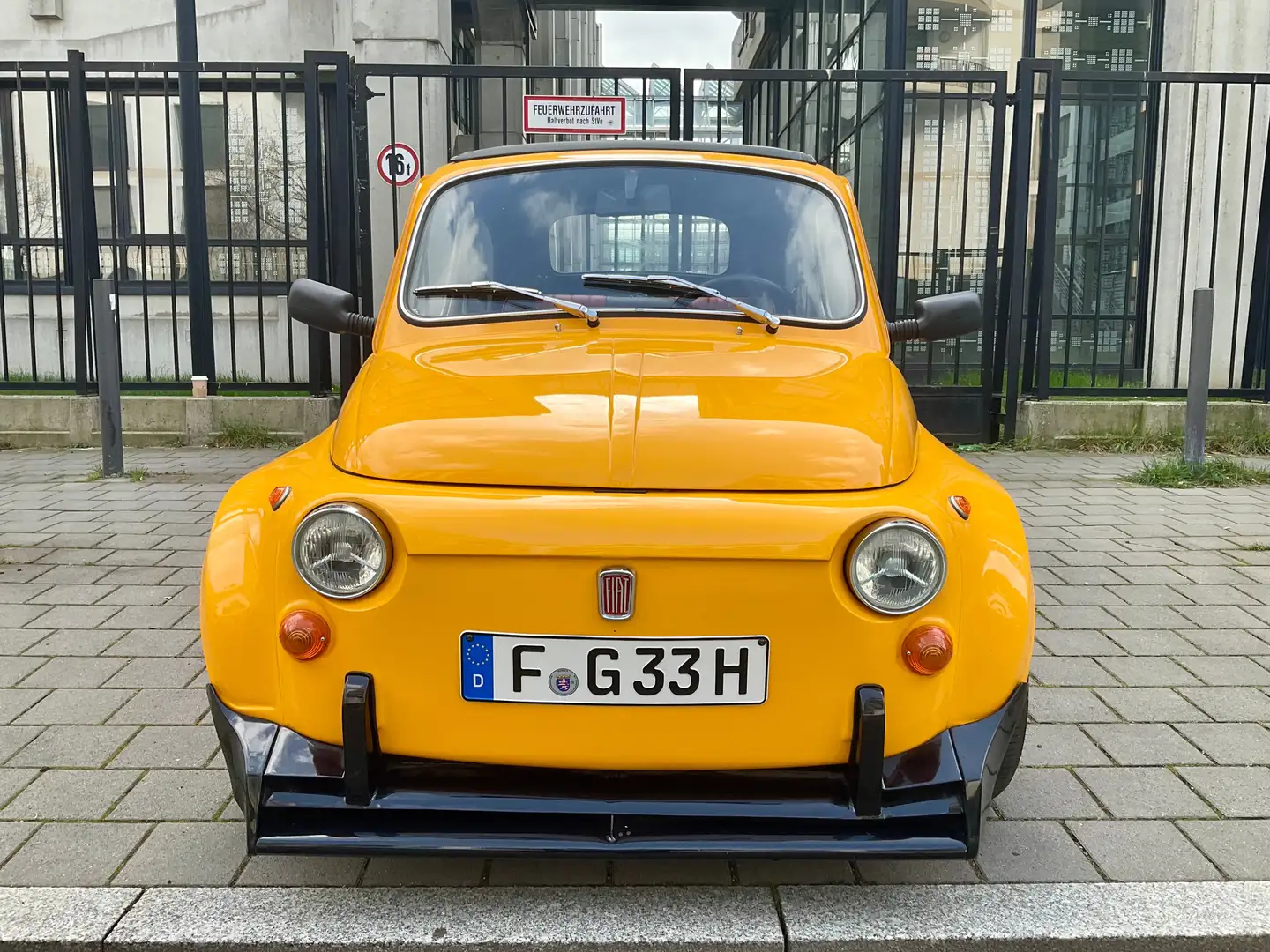 Fiat 500 Unikat 952ccm (A 112) widebody muscle car H-Zul. Galben - 1
