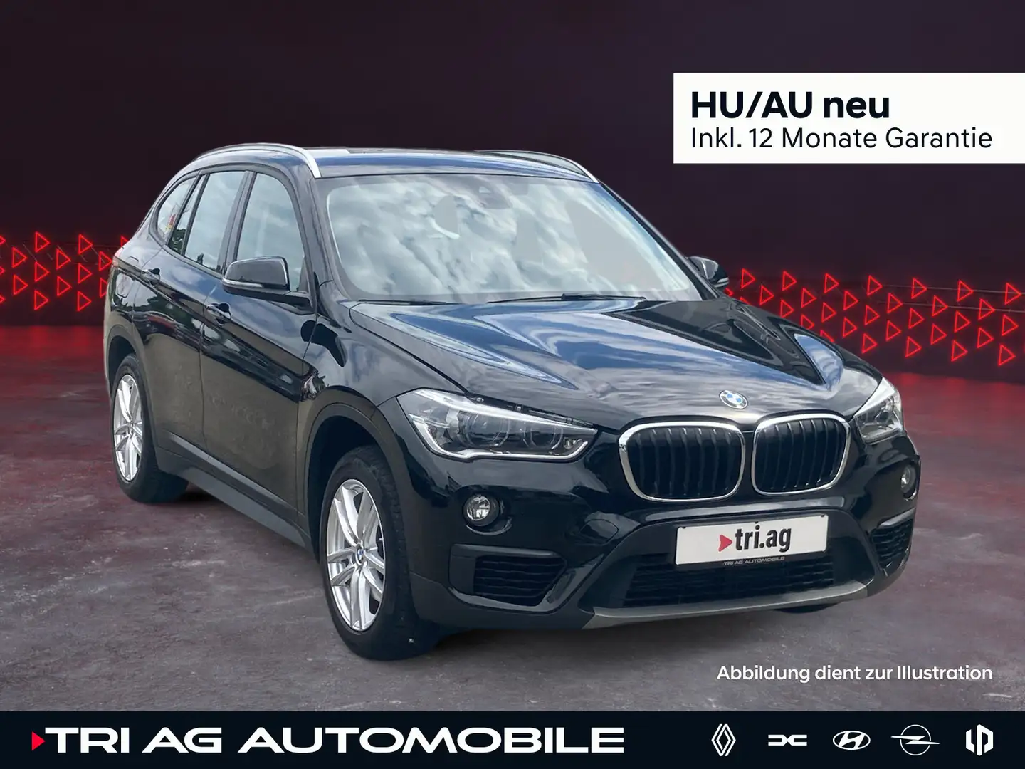 BMW X1 xDrive 18d Advantage GRA PDC SHZ LED Navi Kli Černá - 1