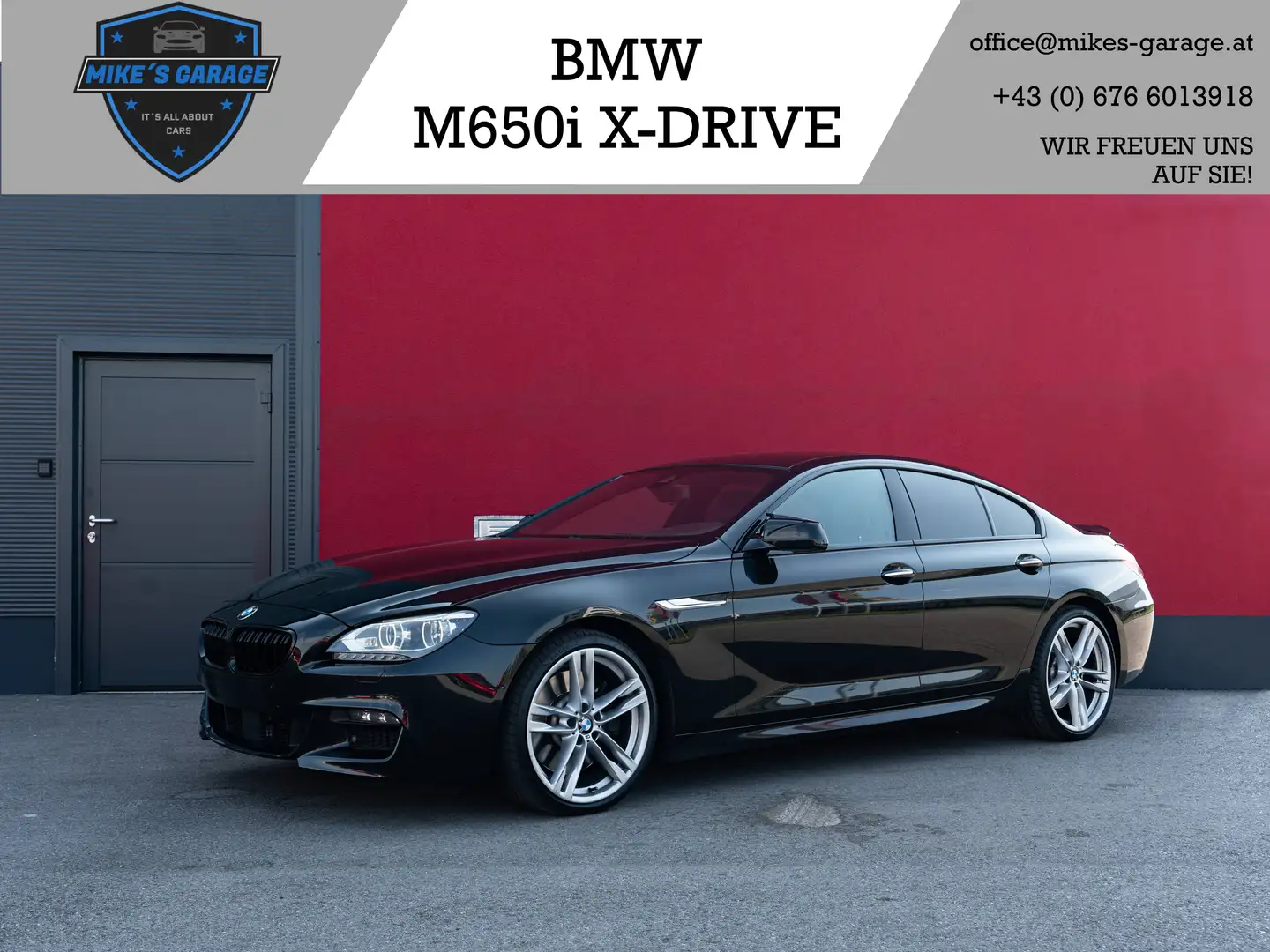 BMW 650 650i xDrive Gran Coupé *M Sport* *VOLL* *LED* *NAVI* *PANO* *360°* Schwarz - 1
