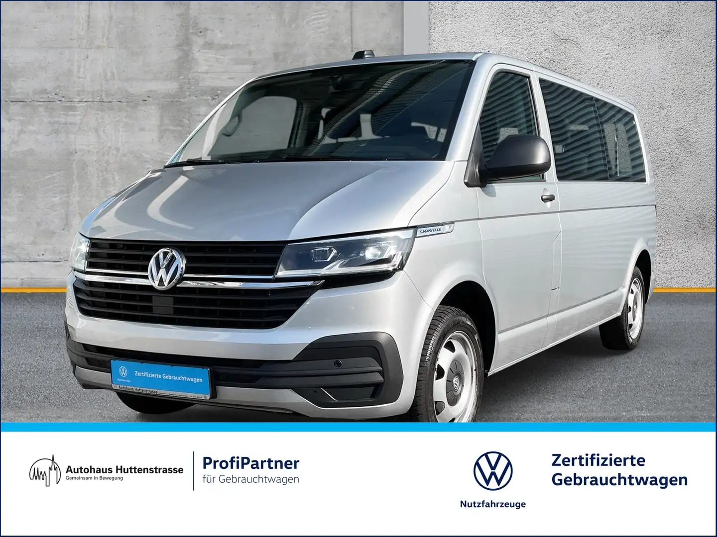 Volkswagen T6 Caravelle T6.1 LR lang 9-Sitzer LED NAVI PDC Plateado - 1
