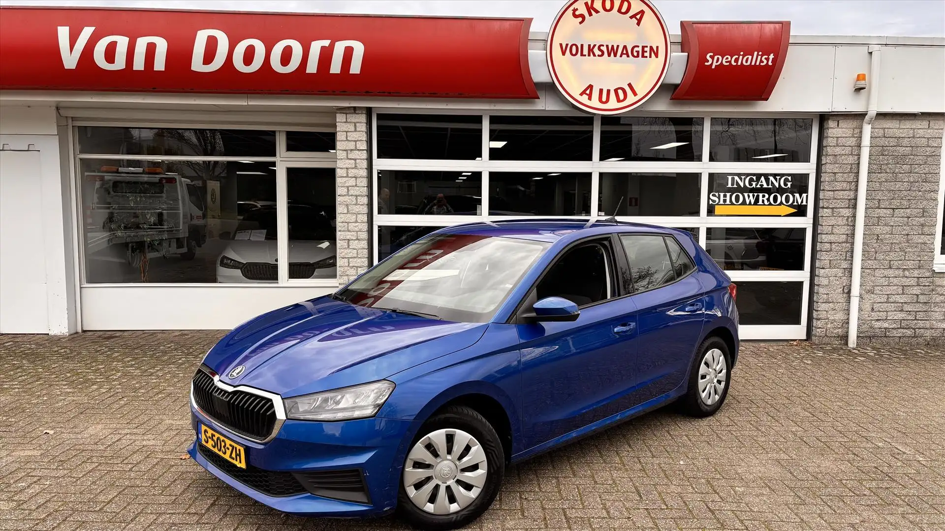 Skoda Fabia 1.0 TSI Greentech 95pk Ambition ecc, pdc, cruise, Azul - 1
