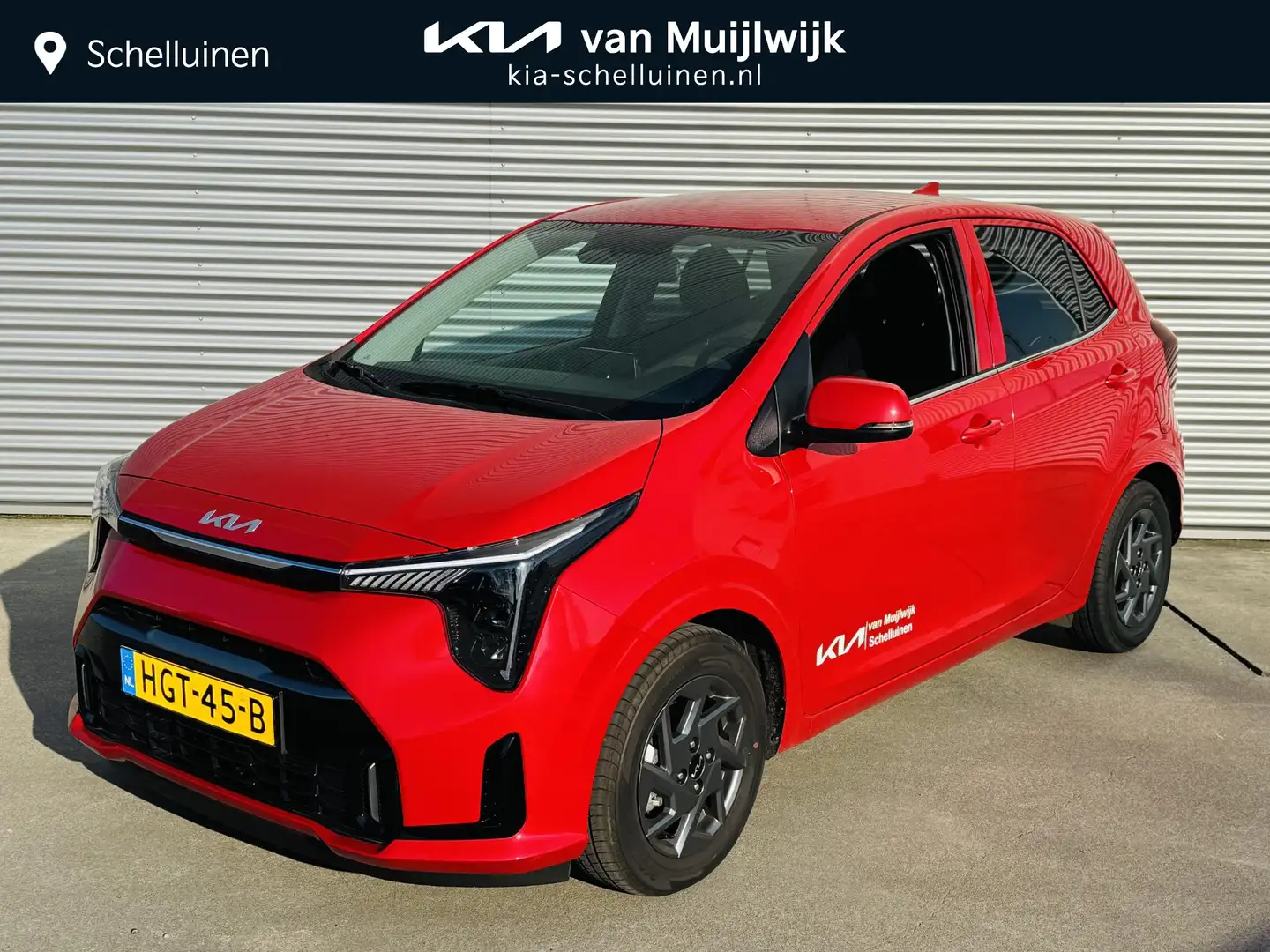 Kia Picanto 1.0 DPI DynamicPlusLine Demo auto km stand kan var Rood - 1