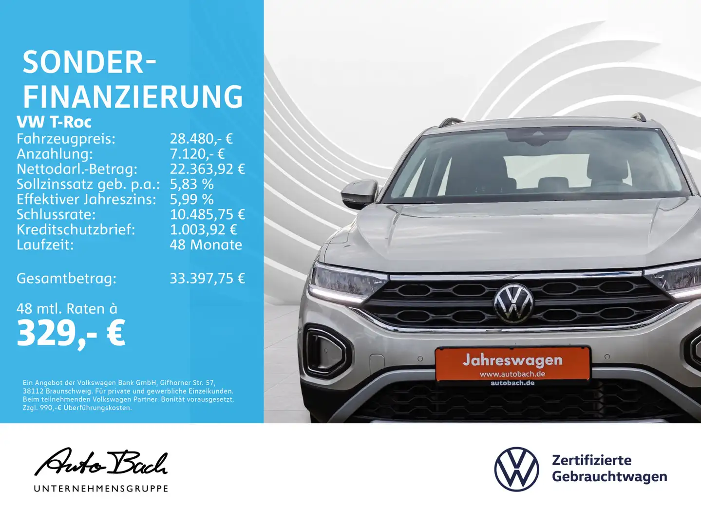 Volkswagen T-Roc 1.5 TSI "MOVE" DSG Navi LED Digital Cockpi Silber - 2