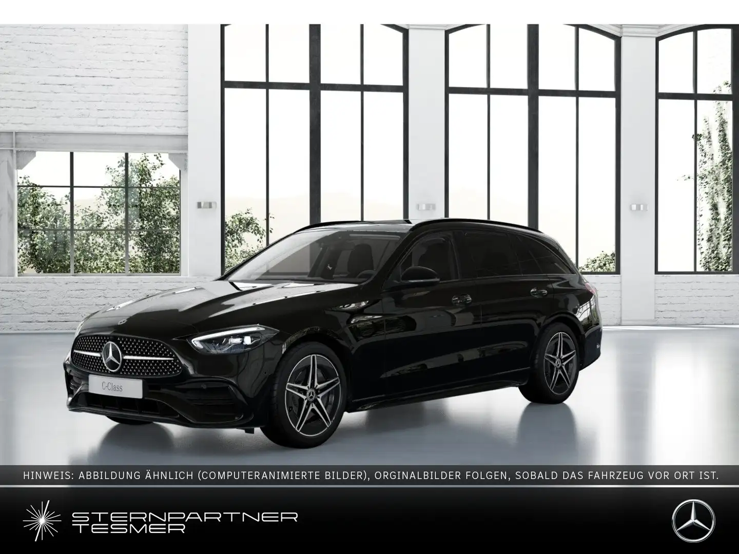 Mercedes-Benz C 200 T AMG+NIGHT+LED+AHK+PANO+KAMERA+EASY-PACK Noir - 1
